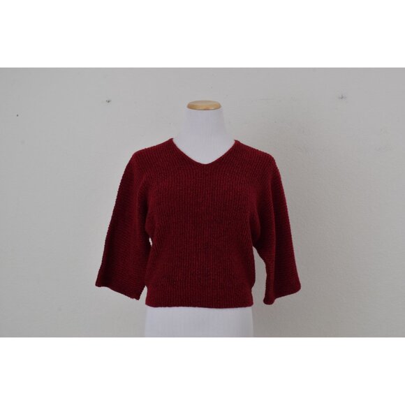 Vintage 90s Cranberry Sweater /Top - Picture 2 of 9